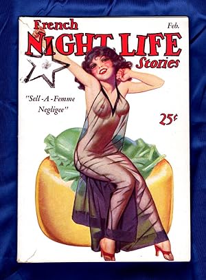 French Night Life Stories / Feb., 1937 Vol. 4, Number 2. American Pin-up pulp, Georges (George) Q...