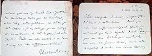 Carton manuscrit de Théodore Reinach qui remercie un de ses confrères pour l'envoi de son livre, ...