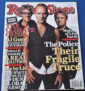 Rolling Stone (Issue 1029, June 28, 2007) Magazine (Cover Feature: The Police - Their Fragile Truce)