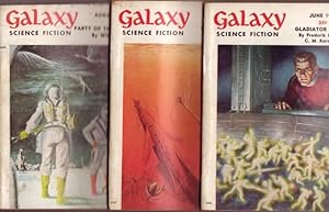 Galaxy Science Fiction: June, July, August 1954, - 3 issues containing all 3 Installments of "Gla...