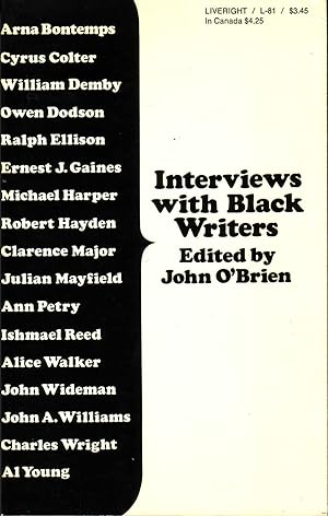 INTERVIEWS WITH BLACK WRITERS.