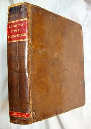 Digby, Two Treatises: Nature of Bodies - Nature of Man's Soul 1658 Leather Bound