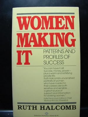 WOMEN MAKING IT Ruth Halcomb (1981 PB)