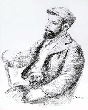 PORTRAIT OF LOUIS VALTAT From Douze Lithographs Originales de Pierre-Auguste Renoir.