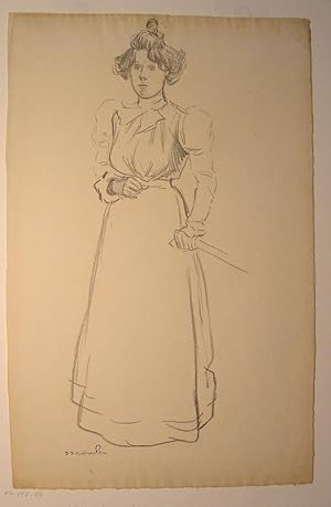 PORTRAIT OF A STANDING A WOMAN
