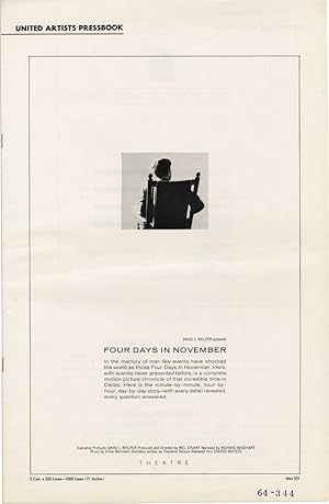 Four Days in November (Original Film Pressbook)