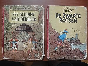 The Adventures of Tintin: Set of 2 Tintin Books in Dutch - De Scepter van Ottokar (King Ottokar's...