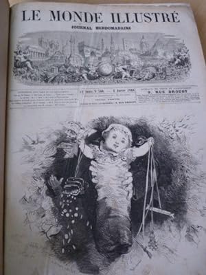 Le Monde illustré, journal hebdomadaire. Année complète 1868. Du n°560 du 4 janvier 1868 janvier ...