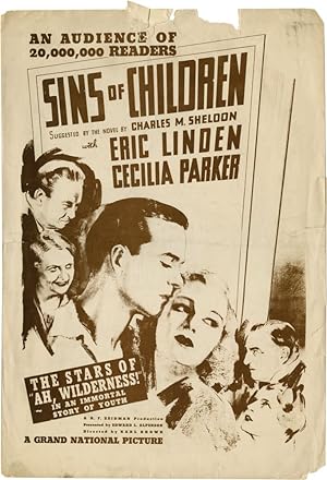 Sins of the Children [In His Steps] (Original Film Pressbook)