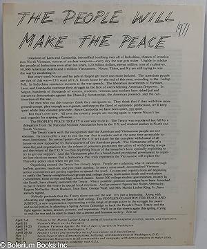 The People Will Make the Peace [handbill]