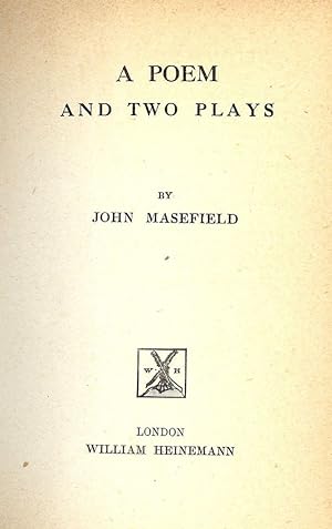 A POEM AND TWO PLAYS
