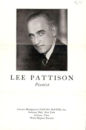 LEE PATTISON, PIANIST