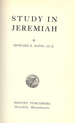 STUDY IN JEREMIAH