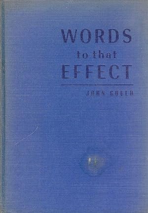 WORDS TO THAT EFFECT