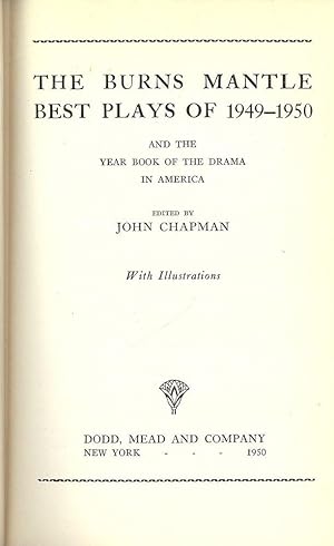 THE BURNS MANTLE BEST PLAYS OF 1949-1950