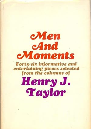 MEN AND MOMENTS