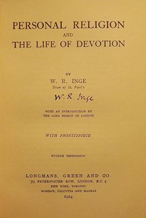 PERSONAL RELIGION AND THE LIFE OF DEVOTION