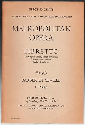 Metropolitan Opera Libretti - 23 issues
