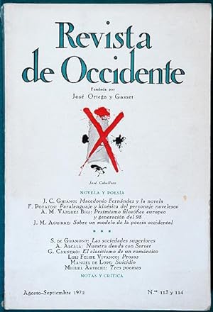 Revista de Occidente.- No. 113-114. - Agosto-Septiembre 1972. Luis Felipe Vivanco: Prosas ; Manue...