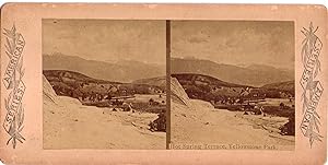 STEREOVIEW: "HOT SPRING TERRACE, YELLOWSTONE NATIONAL PARK"