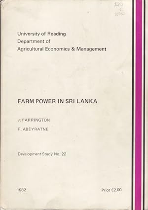 Farm Power in Sri Lanka.
