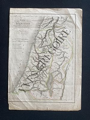 CARTE DE LA PALESTINE-DELAMARCHE 1837
