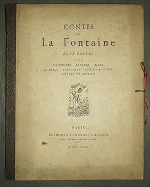 Contes De La Fontaine, Eaux Fortes D'après Fragonard, Lancret, Pater, Le Mesle, Vleughels, Eisen,...