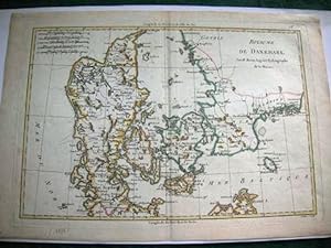 Carte ancienne. Royaume du Danemark.