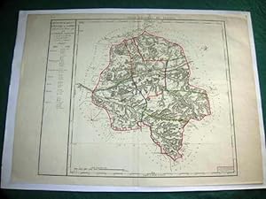 Carte ancienne. Département d'Indre et Loire.