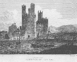 Eagles Tower, Caernarvon Castle, Caernarvonshire, North Wales.