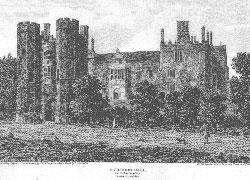 Catledge Hall as it stood in 1800, Cambridgeshire.