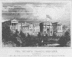 The Queen's Palace, Pimlico, Middlesex. The Birth place of the Prince of Wales, born November 9, ...