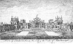 A View of Blenheim House, the Seat of the Duke of Marlborough.
