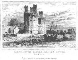 Caernarvon Castle, Eagle's Tower, North Wales.