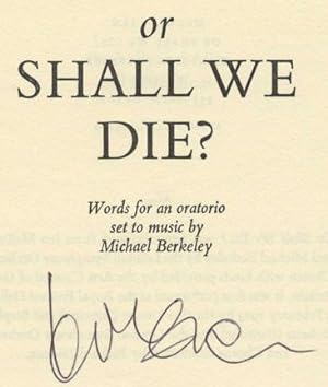 Or Shall We Die? - 1st Edition/1st Printing