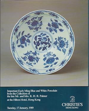 Christies Hong Kong Important Early Ming Blue and White Porcelain from the Collection of the Late...