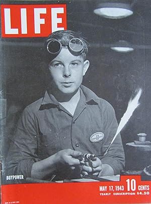 Life Magazine May 17, 1943 - Cover: Boypower