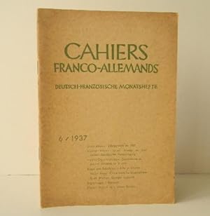 CAHIERS FRANCO-ALLEMANDS N° 6 / 1937