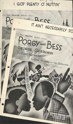 It Ain't Necessarily So (and) I Got Plenty O' Nuttin'. PORGY AND BESS singles from The Theatre Gu...