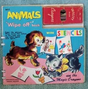 Animals Wipe-off Book with Stencils # 8017