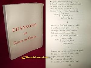 CHANSONS DE SALLES DE GARDE