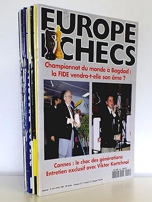 Europe Echecs - Année 1996 [ 8 numéros - du n° 444 d'avril au n° 451 de décembre : n° 444 - 445 -...