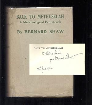 BACK TO METHUSELAH. A Metabiological Pentateuch. Inscribed
