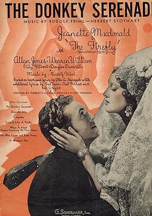 The Donkey Serenade - Vintage Sheet Music - Jeanette Macdonald Cover
