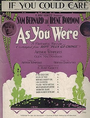 If You Could Care - Vintage Sheet Music From As You Were