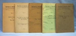 STATE OF NEW YORK DEPARTMENT OF AGRICULTURE (1914-1916) Bulletin 59, 63, 69, 73 & 82 (5 Issues)