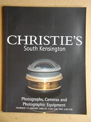 Christie's: Photographs, Cameras and Photographic Equipment. Thursday, 27 January 2000.