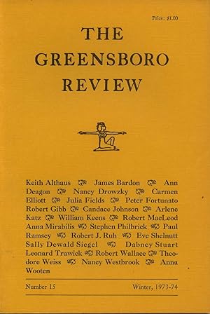 The Greensboro Review No. 15, Winter 1973-74