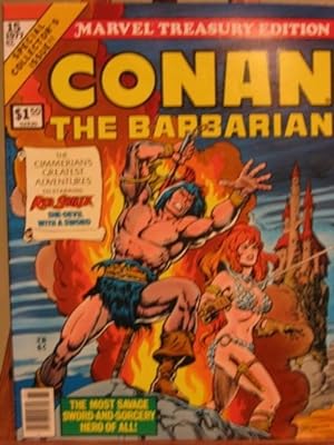 Marvel Treasury Edition # 15, 1977, "Conan The Barbarian" .The Songs of Red Sonja / Night of the ...