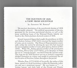 The Election Of 1828: A View From Louisville